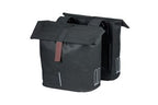 BASIL Tas city dubbel zwart | 28-32l