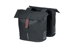 BASIL Tas city dubbel zwart | 28-32l