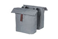 BASIL Tas city dubbel grijs | 28-32l