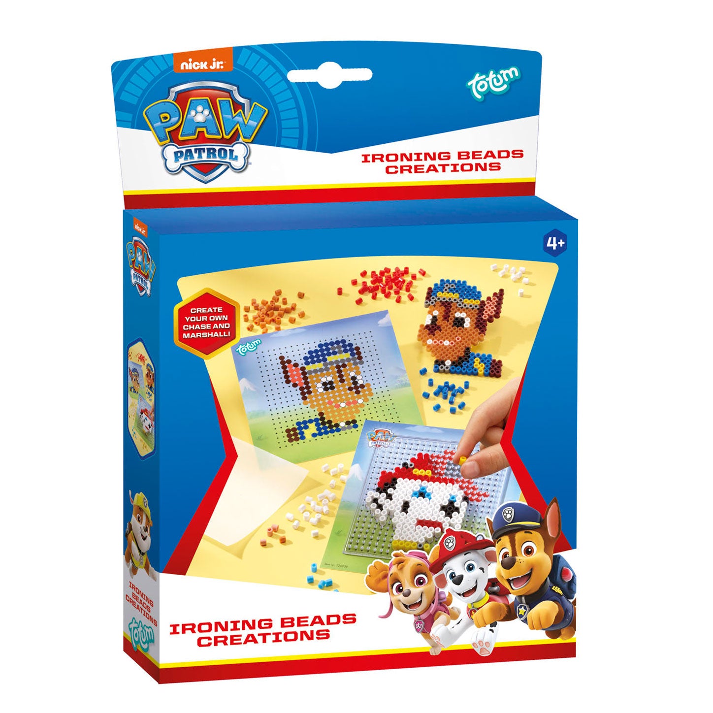 Totum paw patrol creatief met strijkkralen