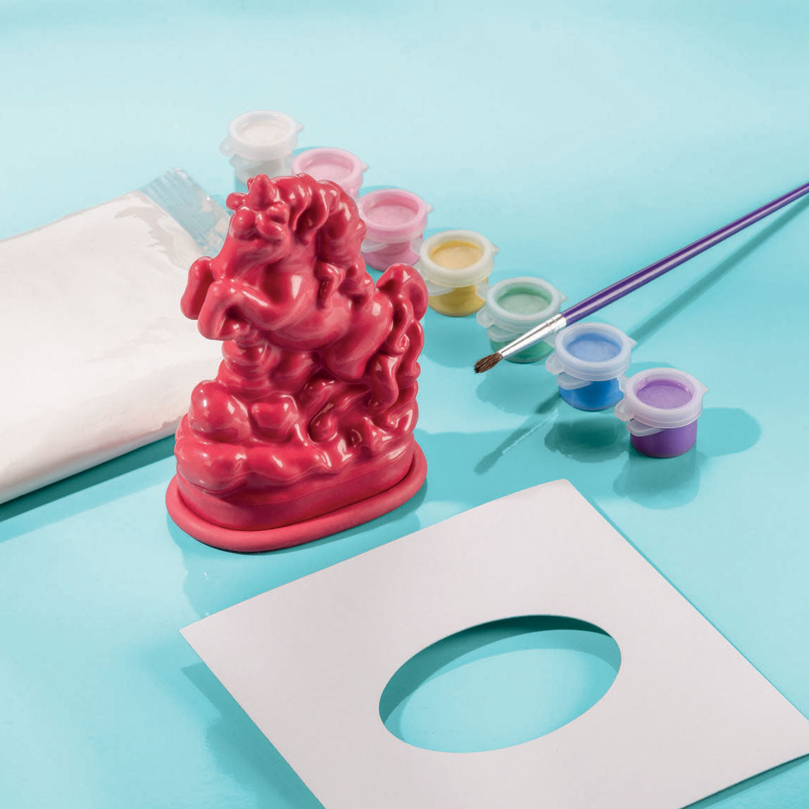 Intro unicorns knutsel set maak met gips unicorns en beschilder ze