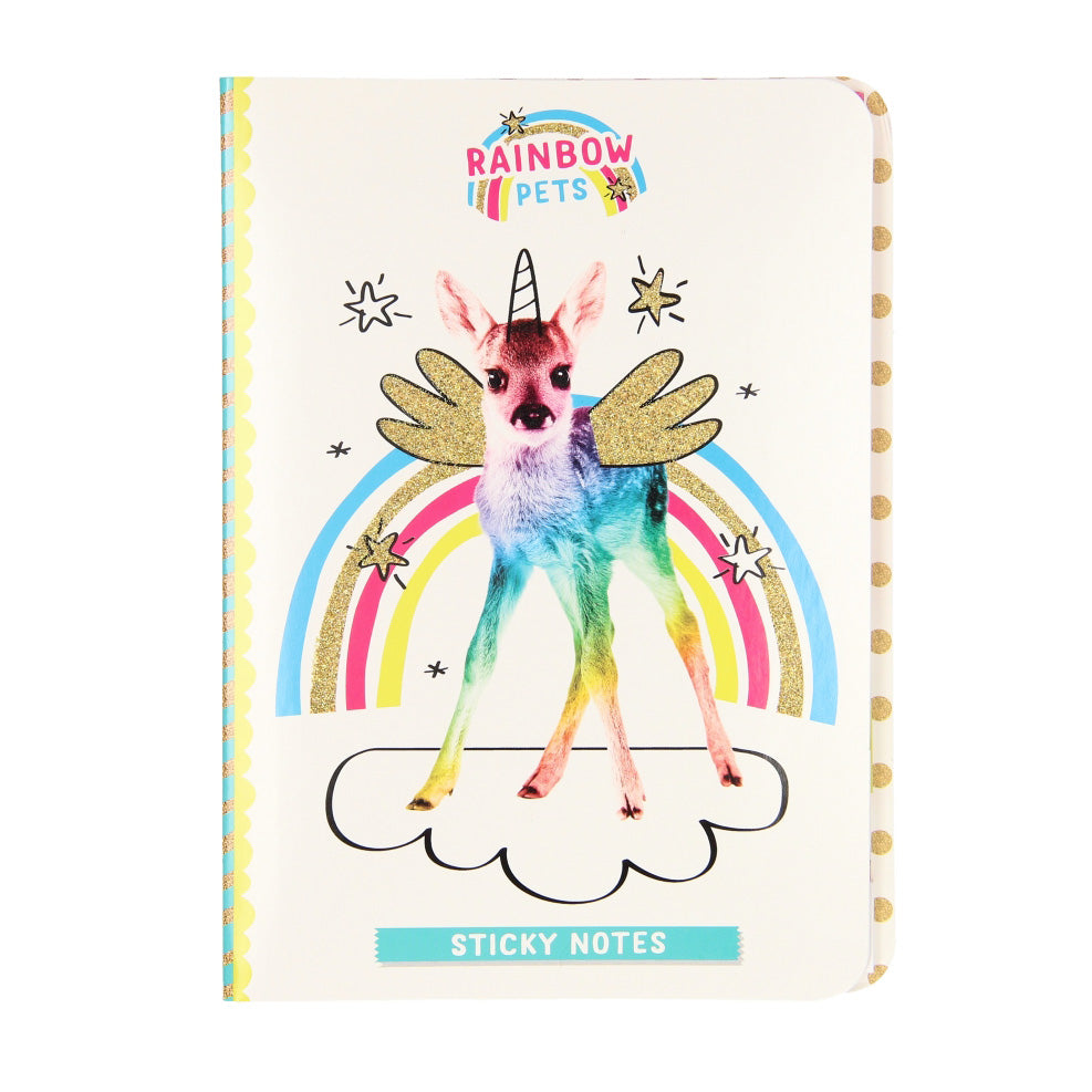 Totum rainbow pets - sticky notes boekje hert