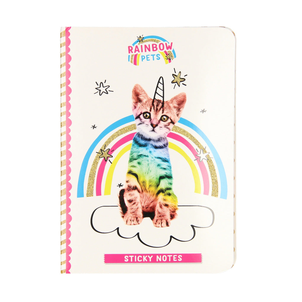 Totum rainbow pets - sticky notes boekje kat