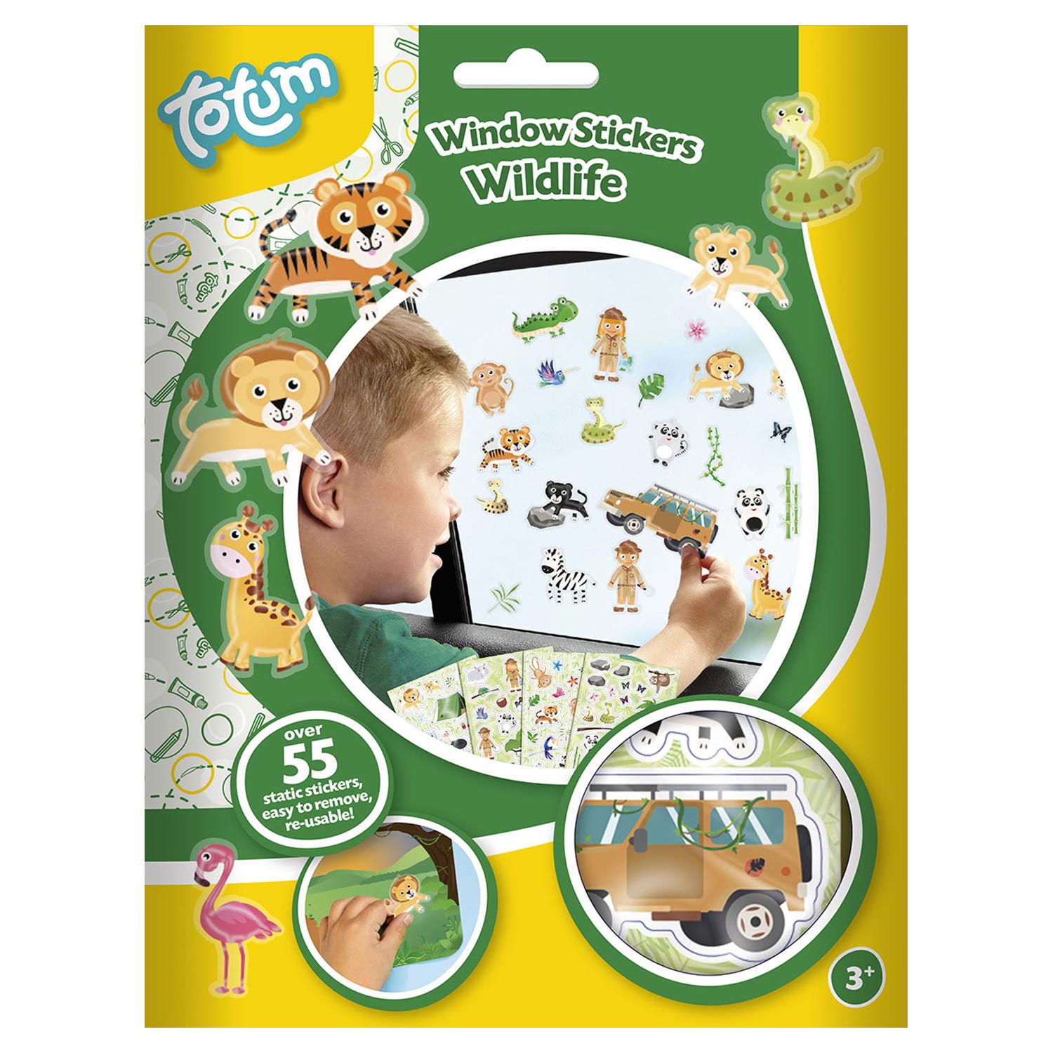 Totum raamstickers wildlife
