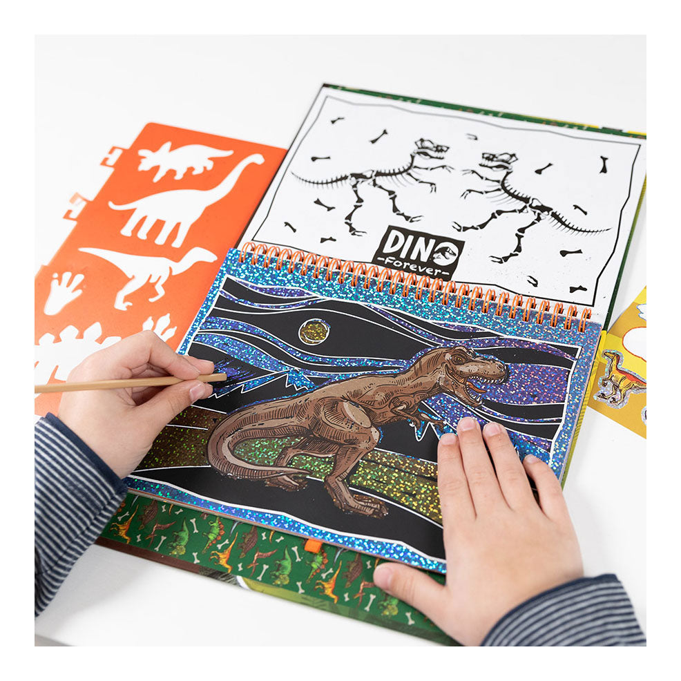 Totum dino forever - scratch boek