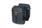 Basil Miles Tarpaulin MIK - Dubbele fietstas, zwart, waterdicht, 34 liter