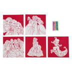 Canenco disney princess vilt kleuren, 5st.
