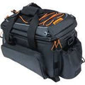 Basil Miles XL Pro bagagedragertas, zwart oranje, waterdicht, 9-36L, geschikt voor elektrische fietsen