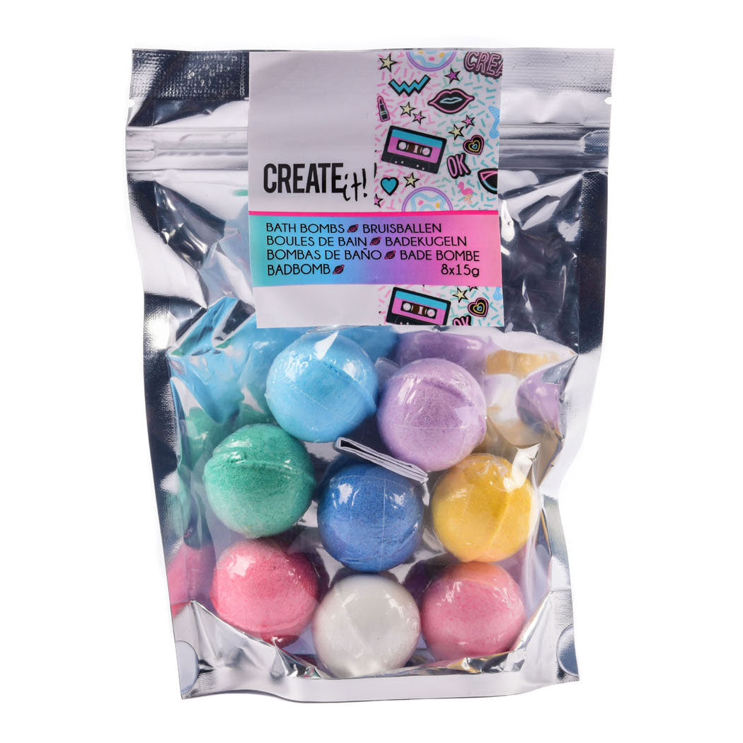 Van der meulen create it! beauty bruisballen multikleuren, 8st.