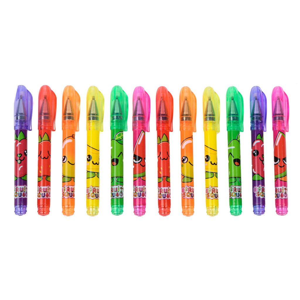 Canenco fruity squad mini gelpennen met geur, 12st.