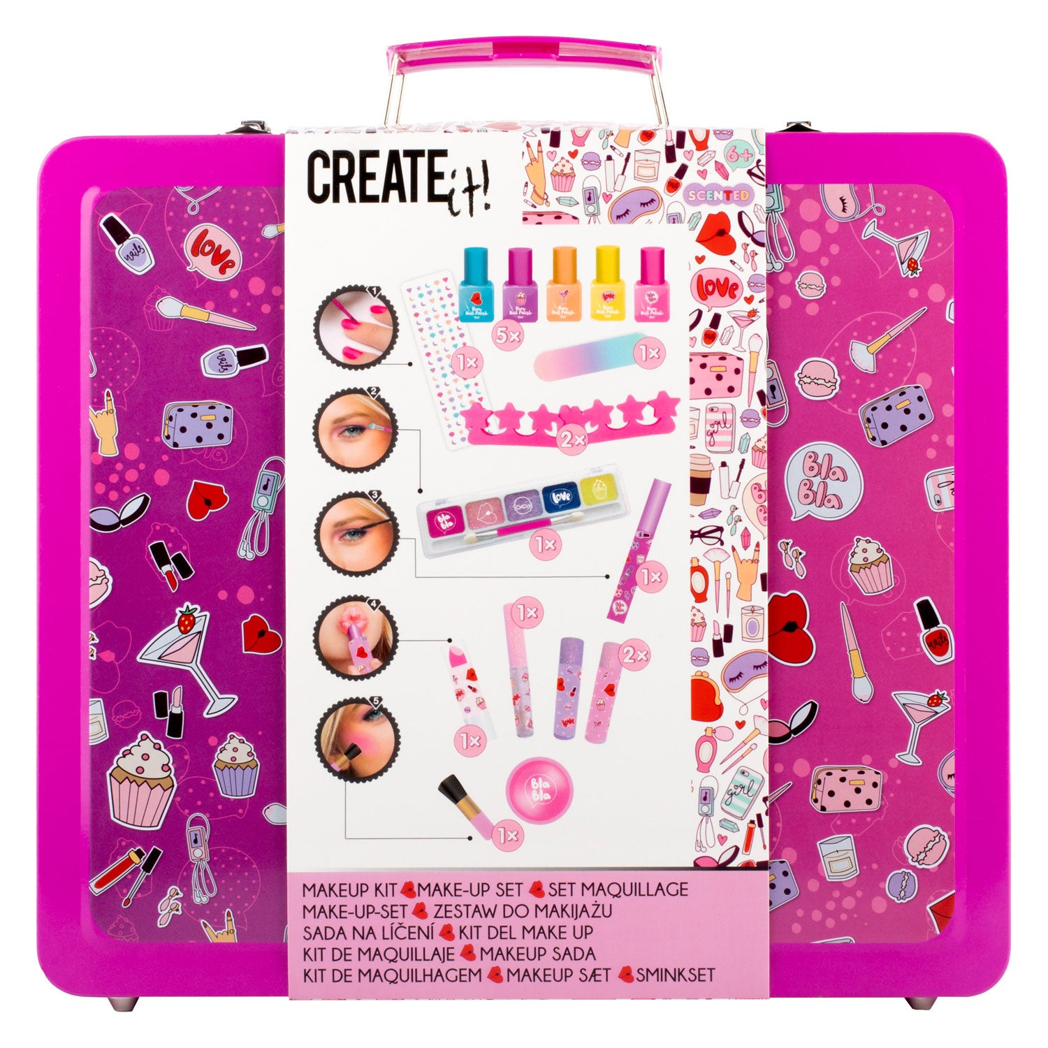 Create it! beauty make-up set in luxe koffer