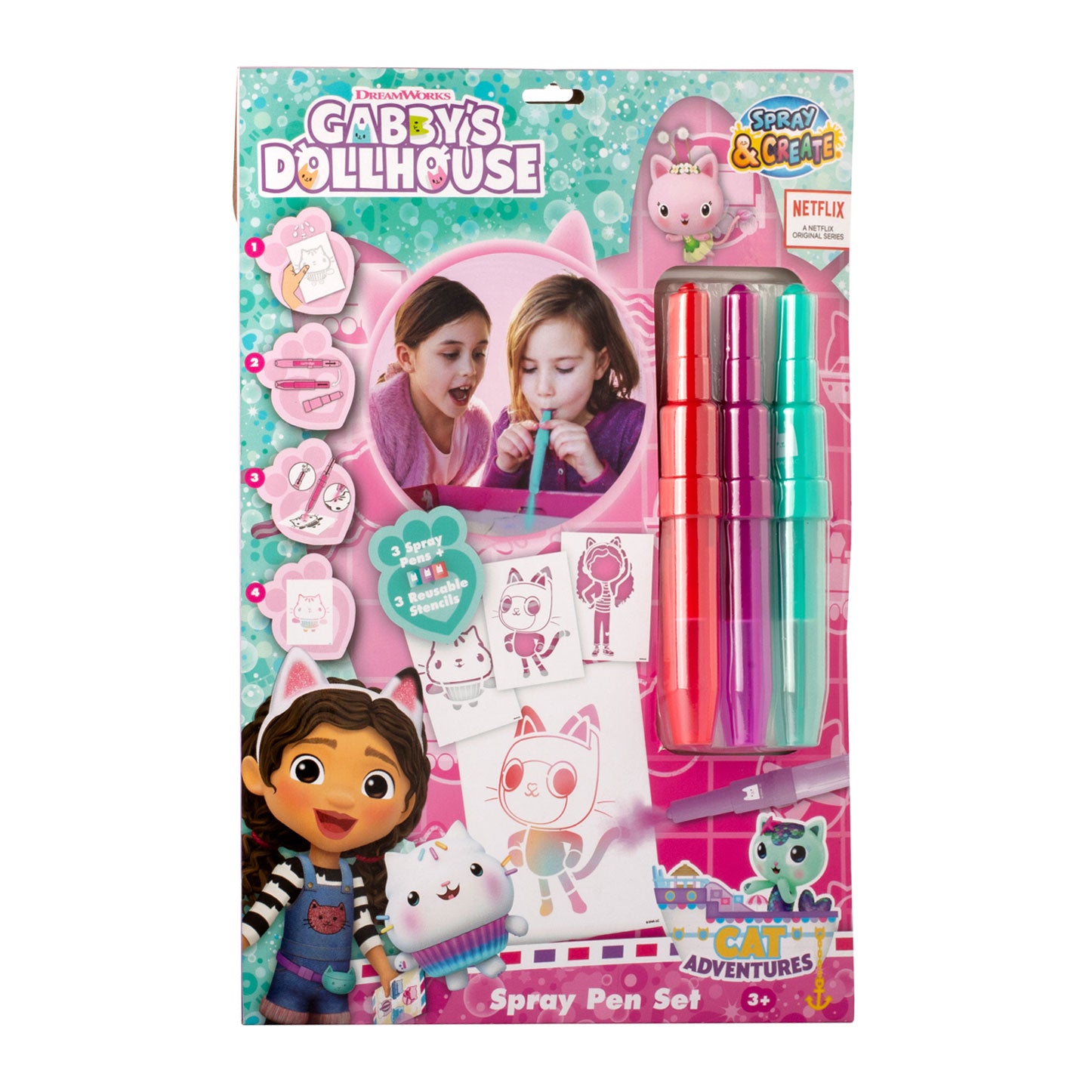 Canenco gabby's poppenhuis blaaspennen set