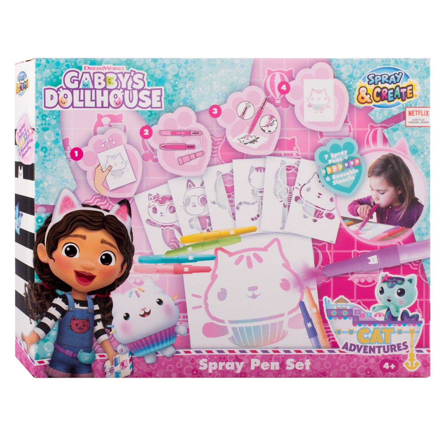 Canenco gabby's poppenhuis blaaspennen set