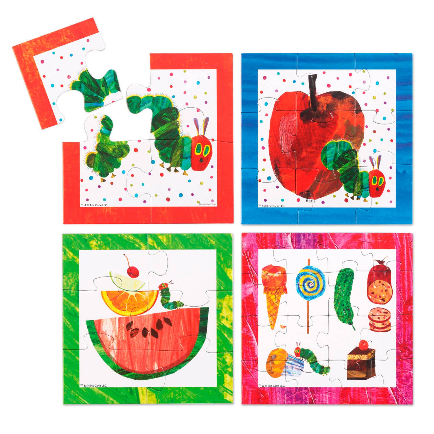Bambolino toys rupsje nooitgenoeg puzzel, 4in1