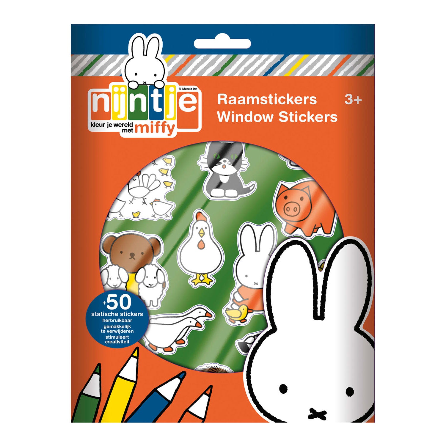 Totum nijntje raamstickers