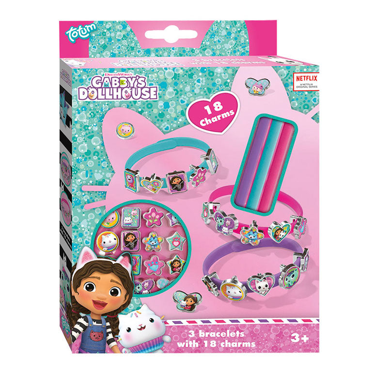 Gabby's dollhouse gabby #039;s dollhouse armbandjes met bedels