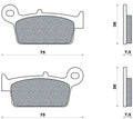 Galfer remblokken fd144 brake pad fd144 g1054 organic