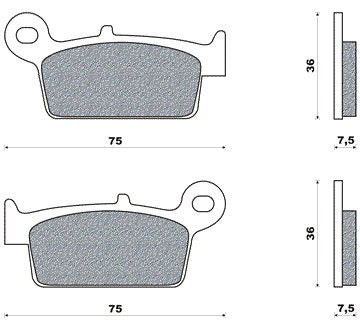 Galfer remblokken fd144 brake pad fd144 g1054 organic
