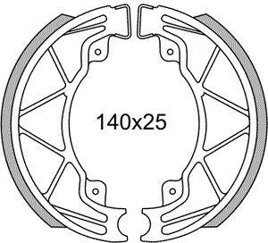Newfren Remsegmentet GF0268 Runner, Hexagon-125 180