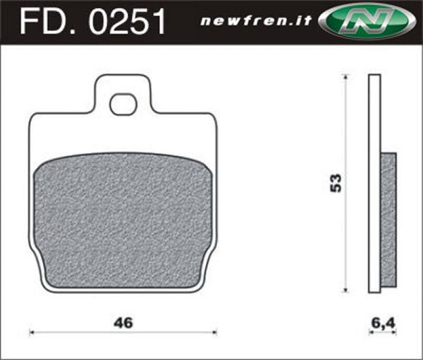 Newfren schijfremblok fd0251 aerox a