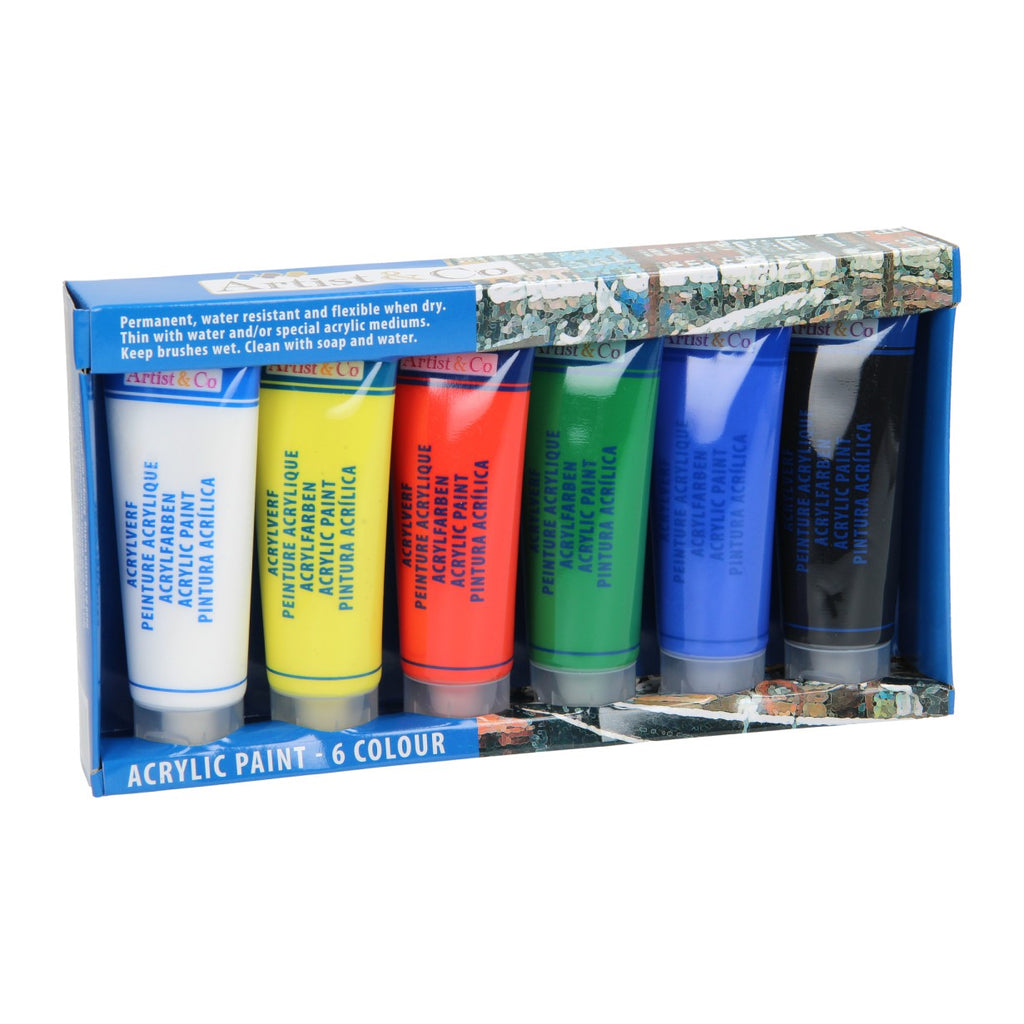 Acrylverf in tube, 6st.