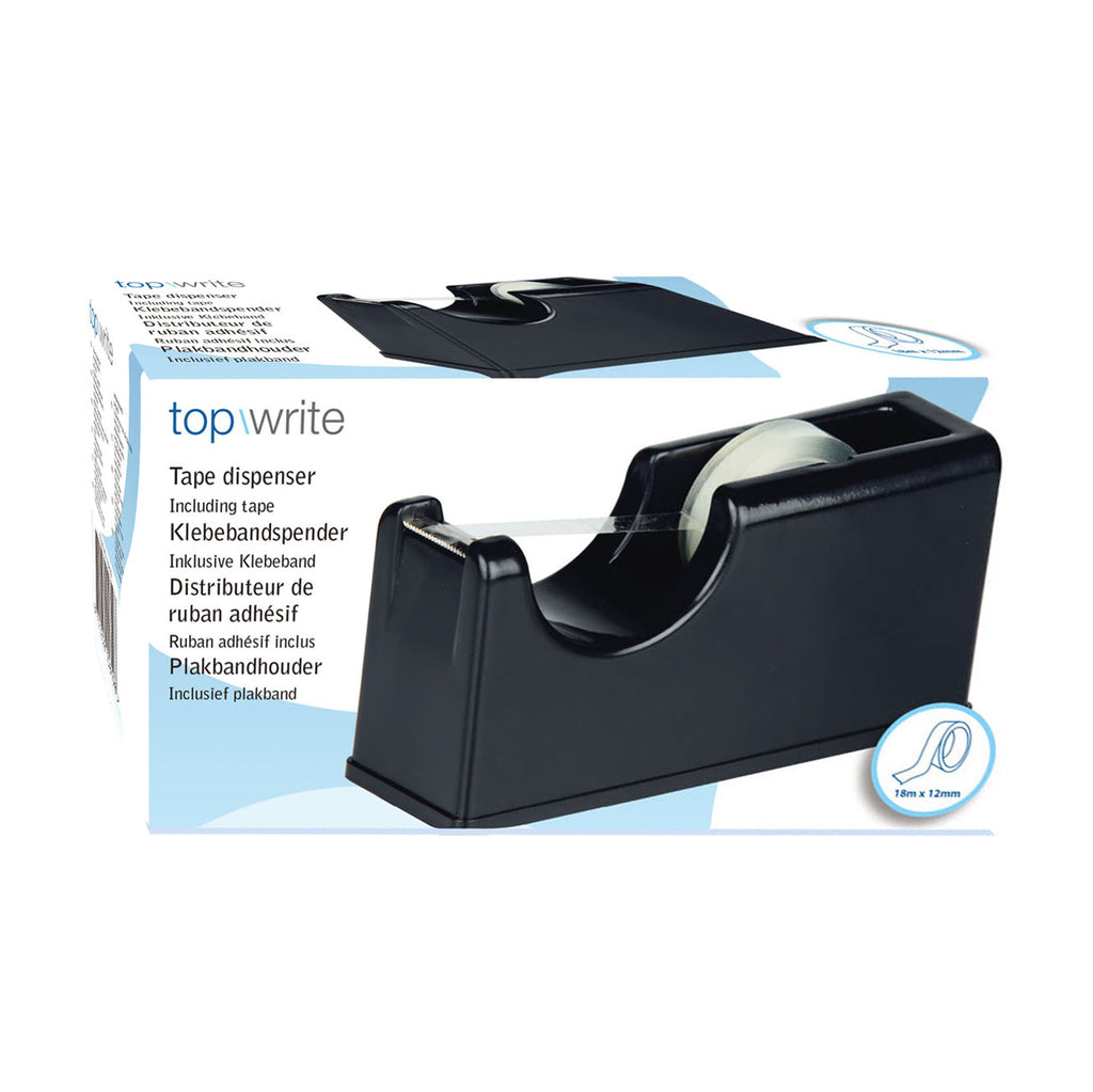 Top write plakbandhouder 15x5,8x7,5cm pl