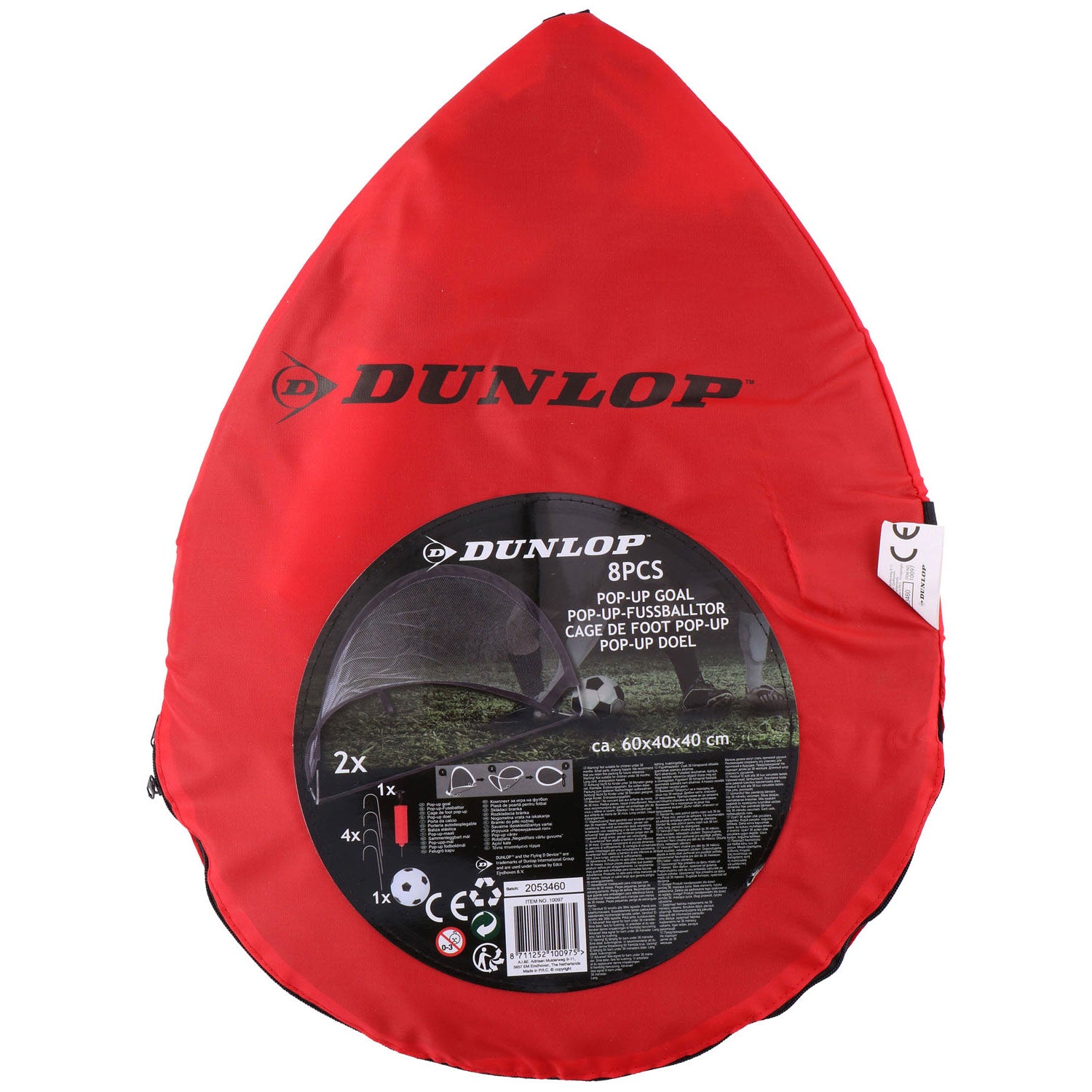 Dunlop voetbaldoel pop-up, 2st.