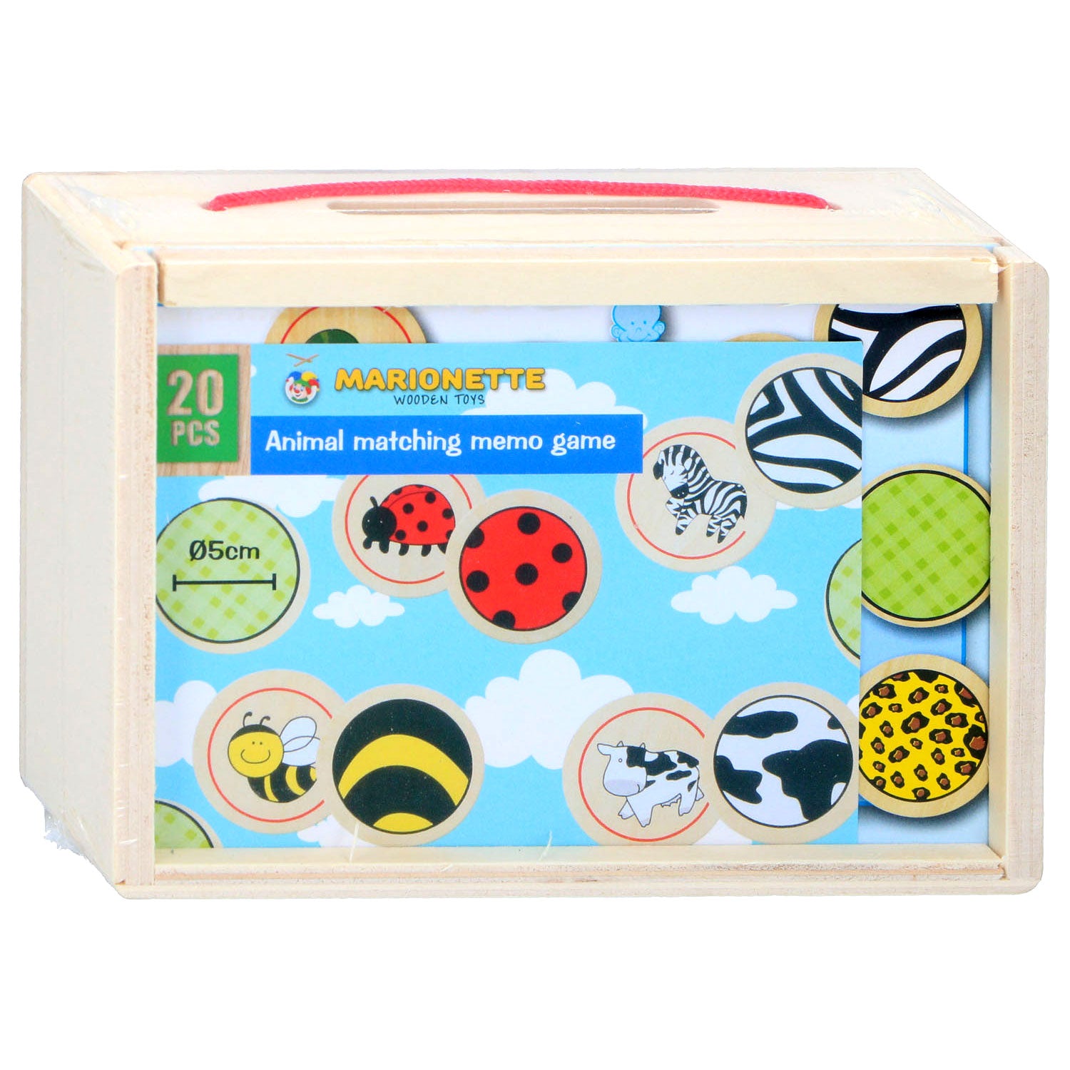 Marionette wood marionettewood houten memory spel 20-delig