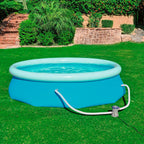 Bestway zwembad fast set rond 305 (blauw lichtblauw, incl. filterpomp (220-240v))