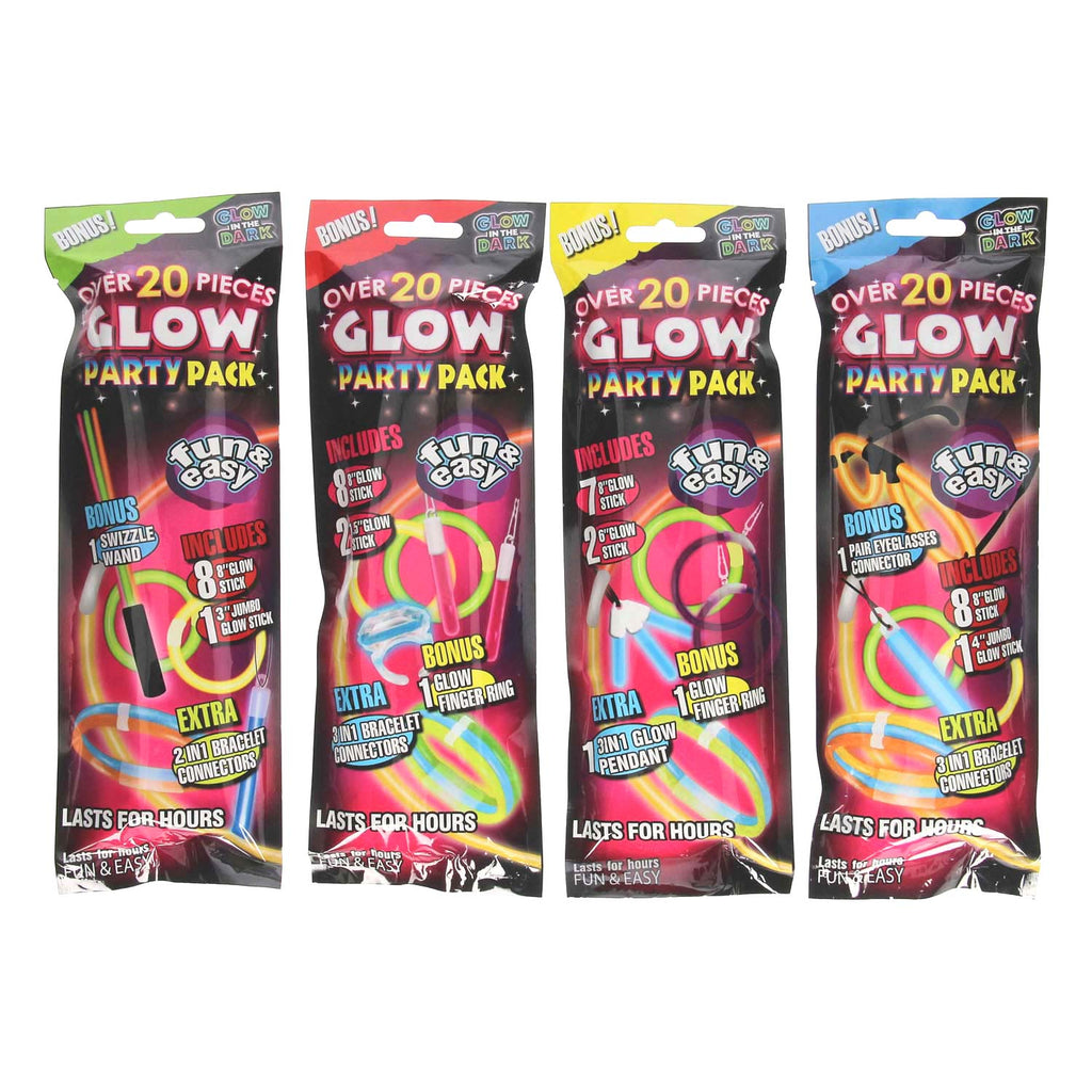 Party pack glow in the dark