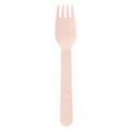Wegwerp vork hout 16cm, 50st.
