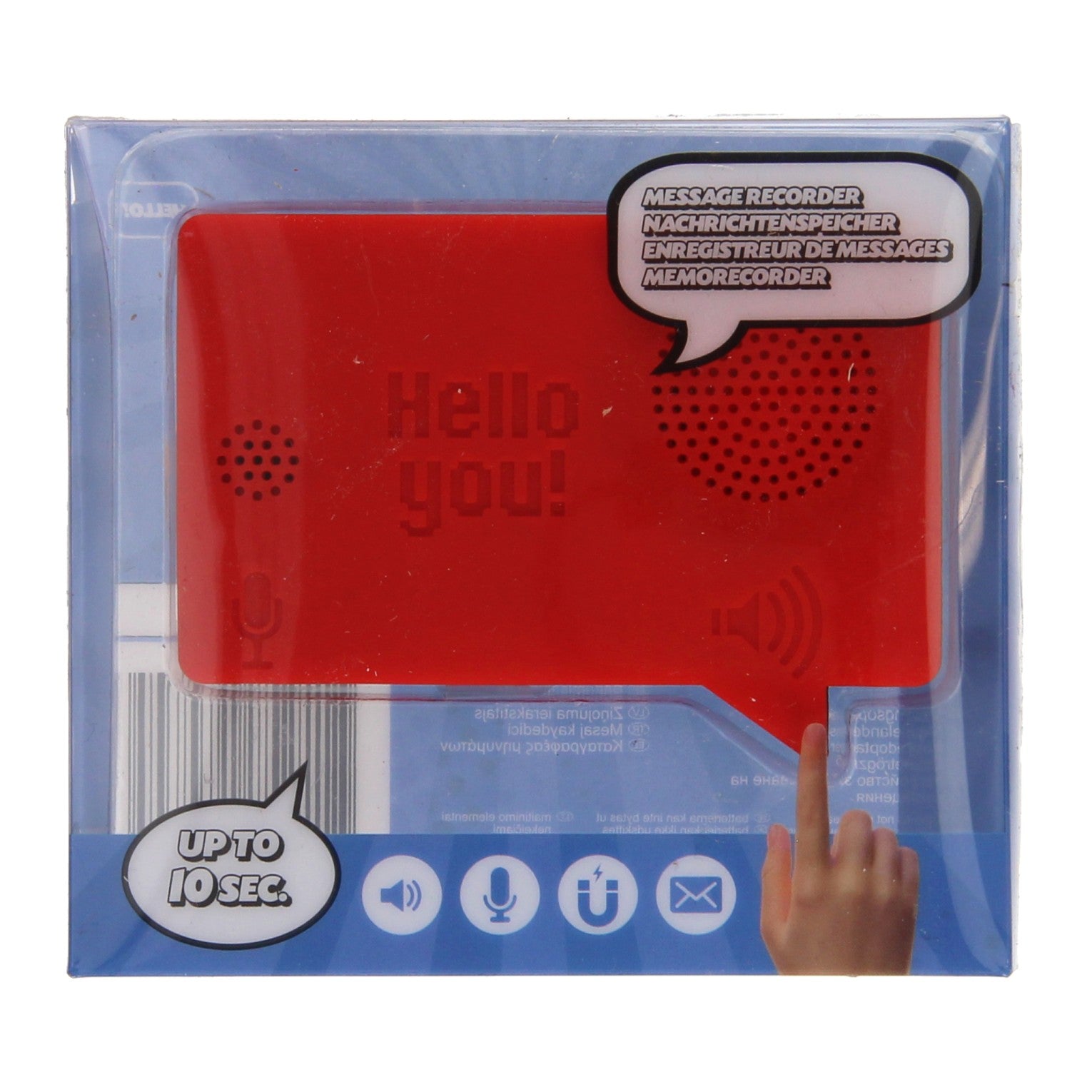 Overige merken memo recorder magnetisch rood