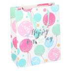 Cadeautas happy birthday glitter ballon 26x12x32cm