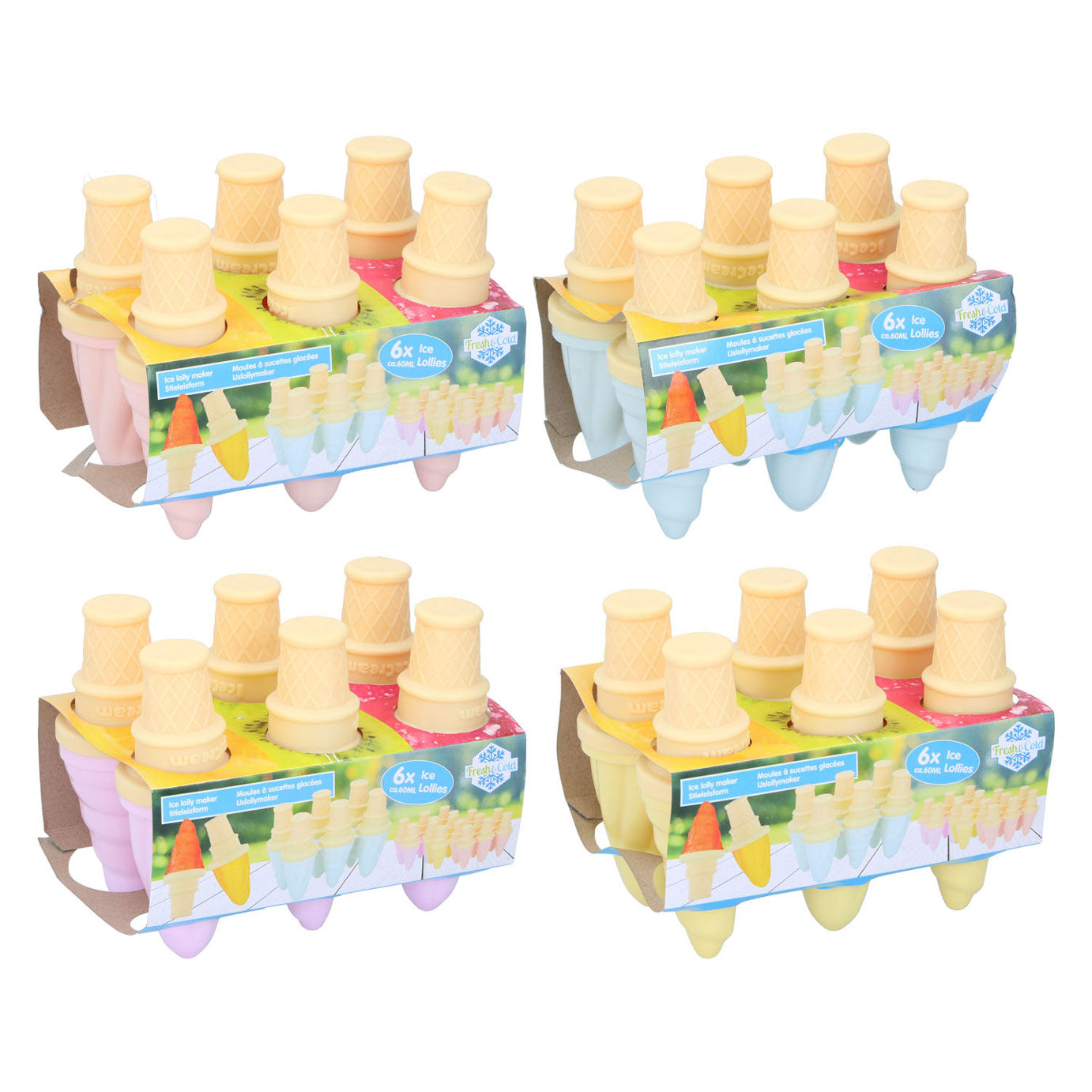 Ijslollymaker 60ml, 6dlg.