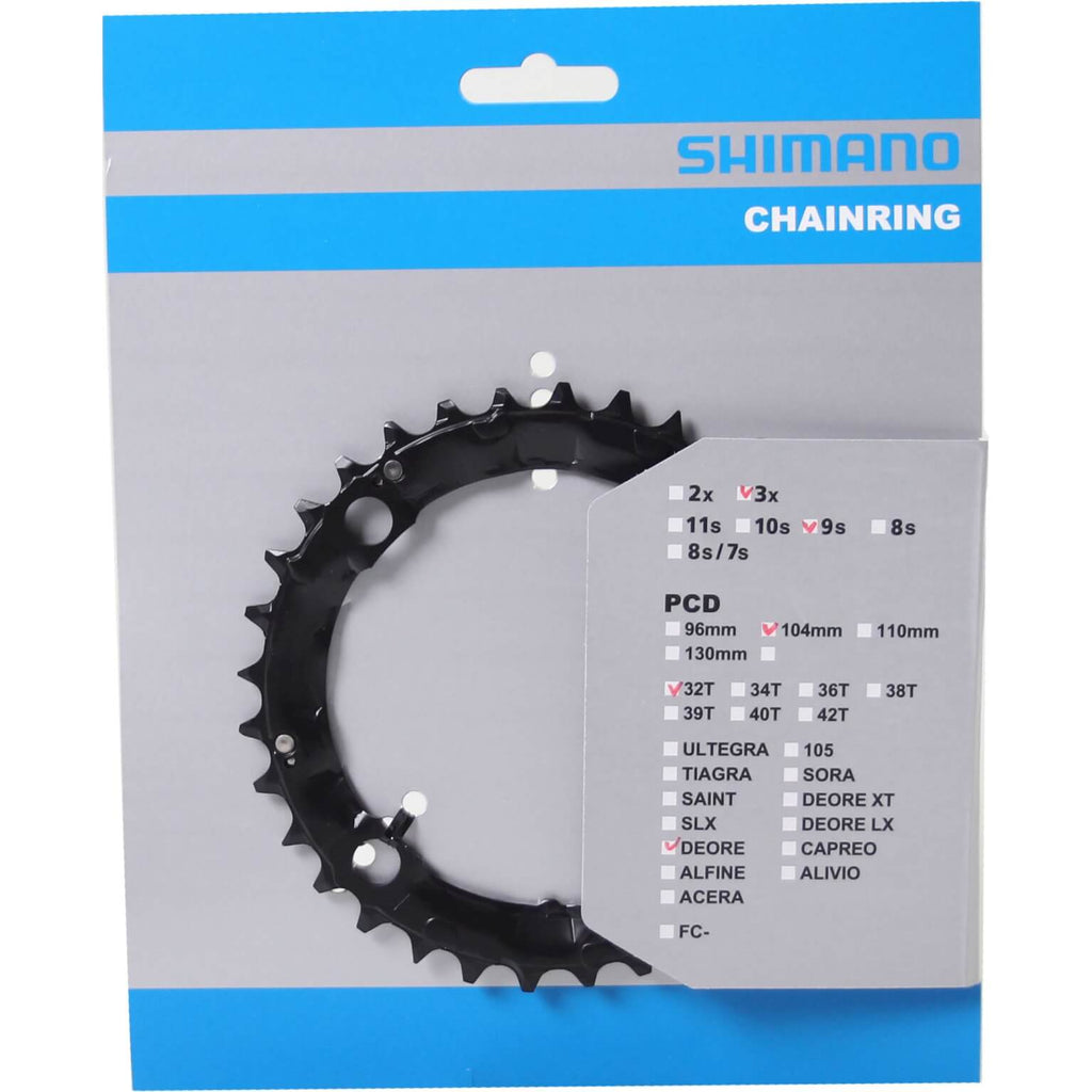 Shimano Kettingblad 9V FFC-M480 32T staal 4-arm zw