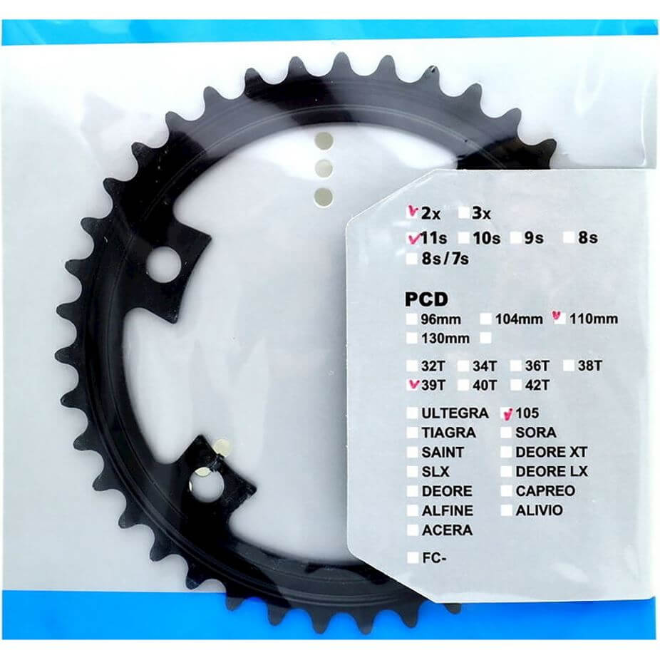 Shimano kettingblad 105 11V 39T Y1WV39000 FC-R7000 zwart