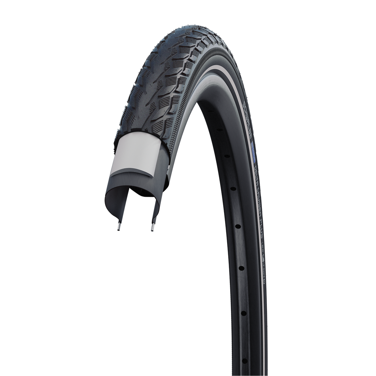 Schwalbe buitenband delta cruiser plus 28x 1.75 47-622 pg zwart - 200736