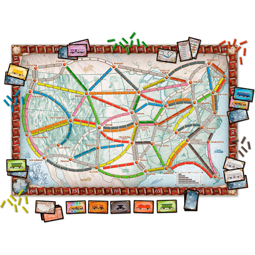 Asmodee ticket to ride - amerika usa days of wonder - bordspel