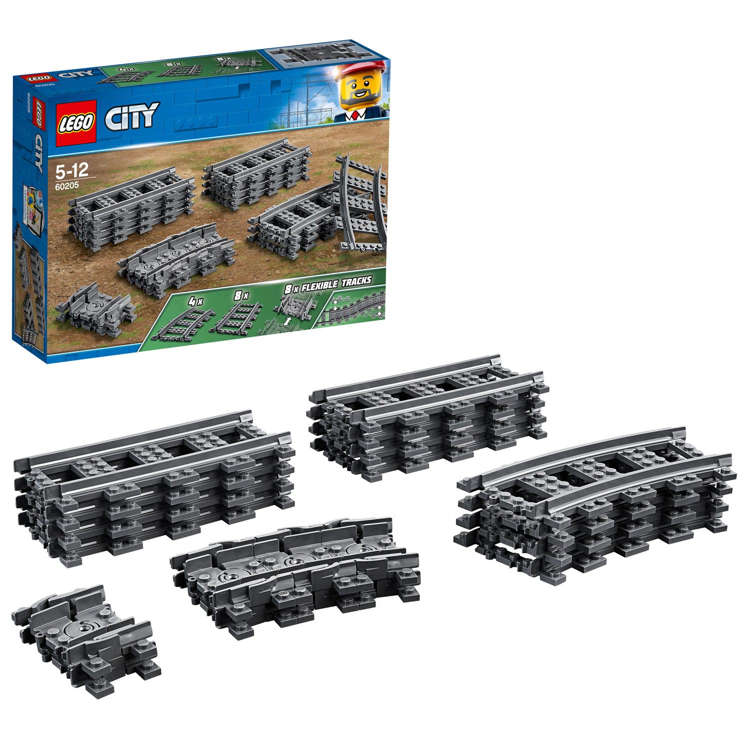 Lego city 60205 treinrails