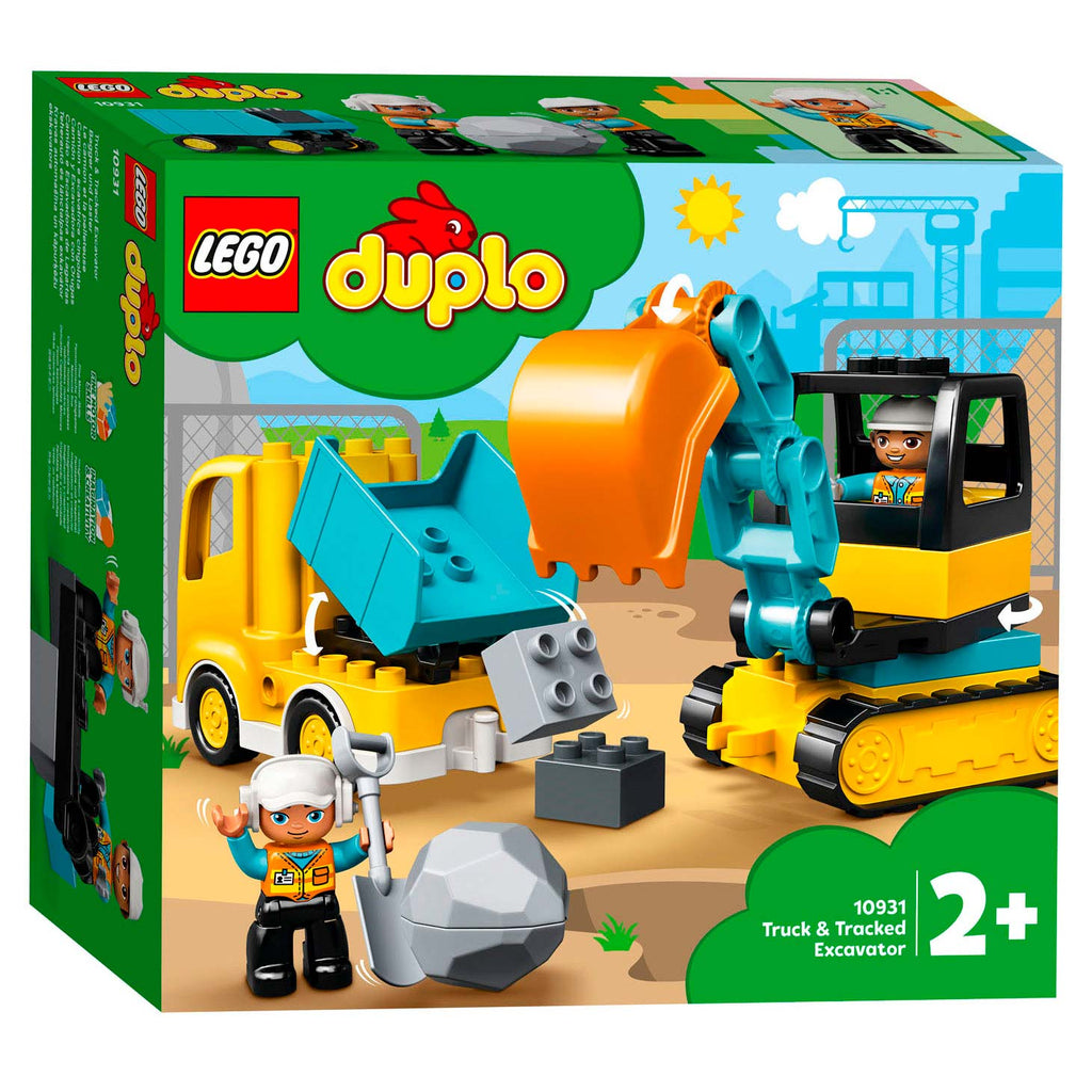 Lego duplo - truck graafmachine met rupsbanden constructiespeelgoed (10931)