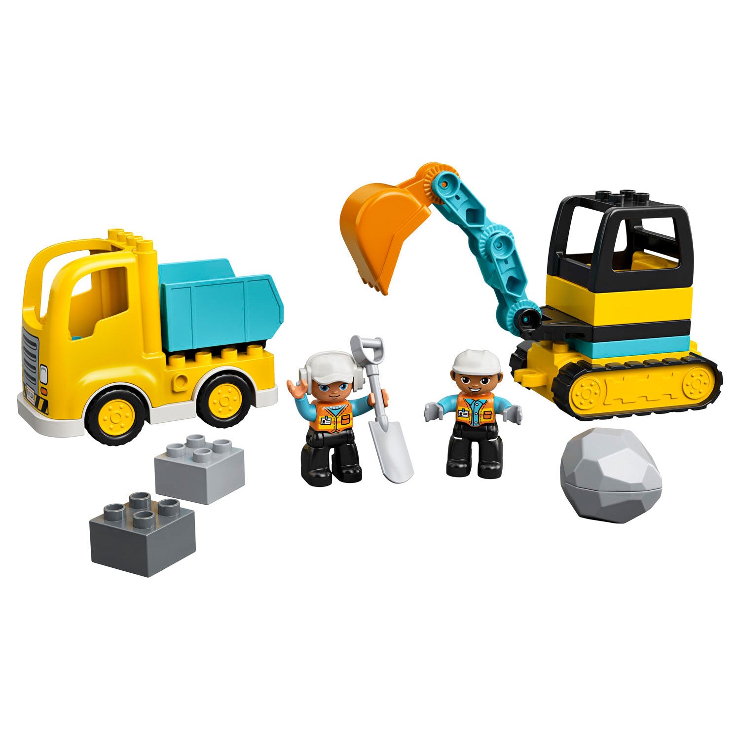 Lego duplo - truck graafmachine met rupsbanden constructiespeelgoed (10931)