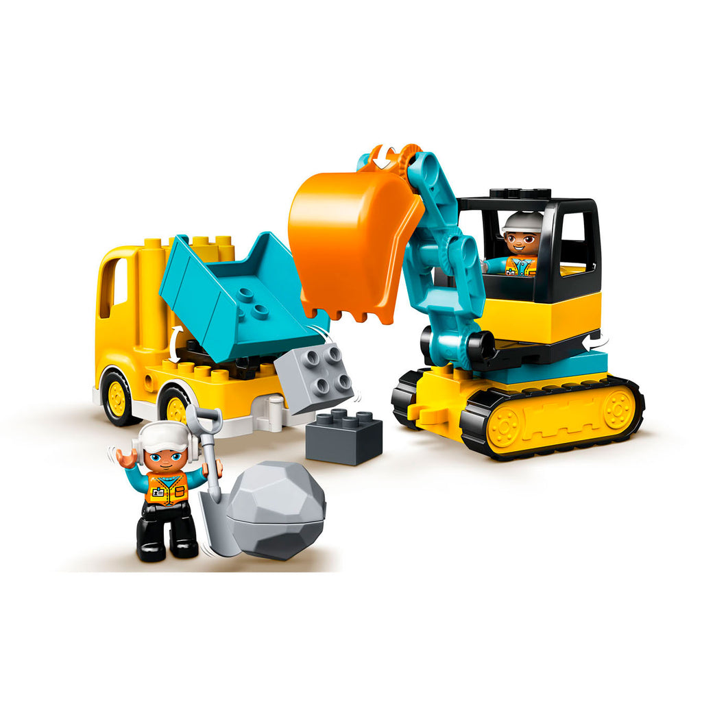 Lego duplo - truck graafmachine met rupsbanden constructiespeelgoed (10931)