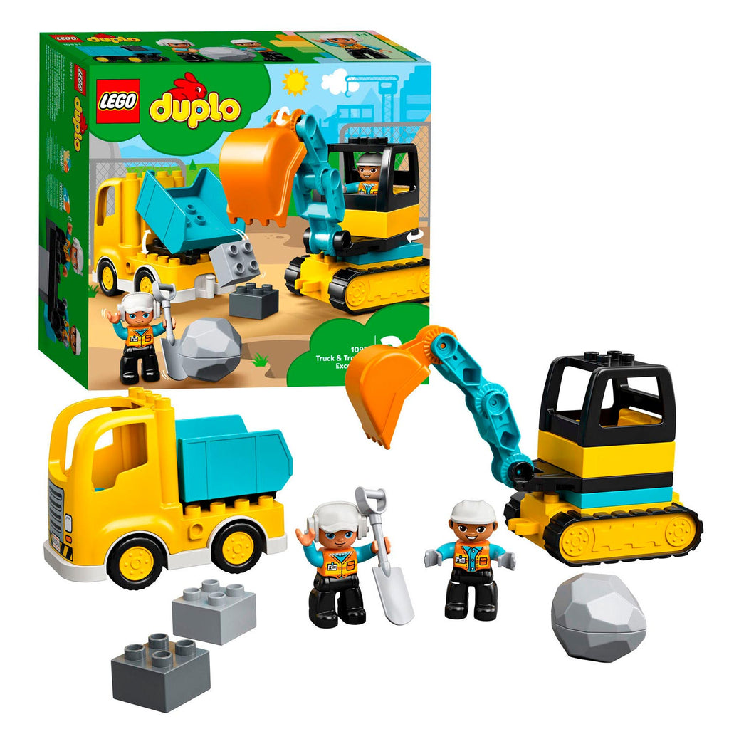 Lego duplo - truck graafmachine met rupsbanden constructiespeelgoed (10931)