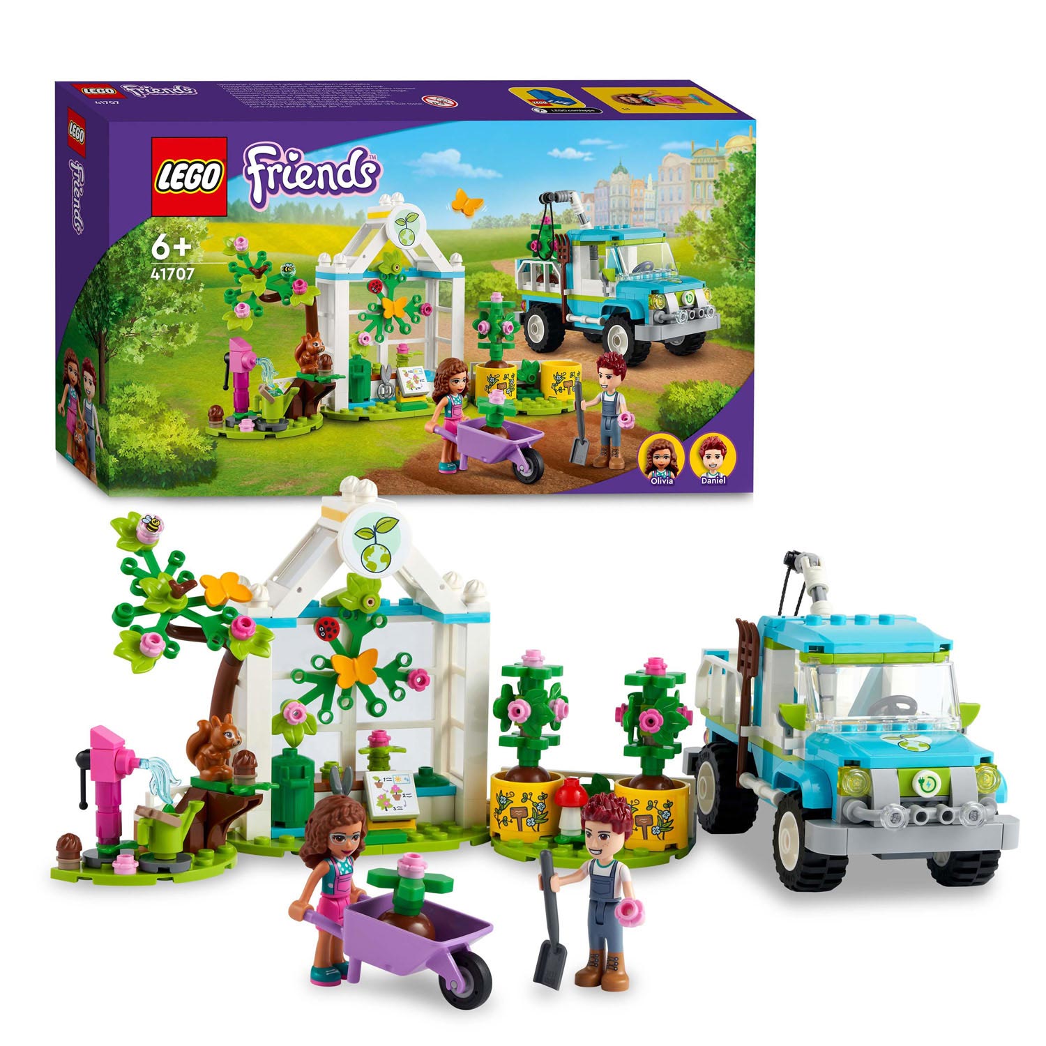 Lego friends - 41707 bomenplantwagen en boomkwekerij
