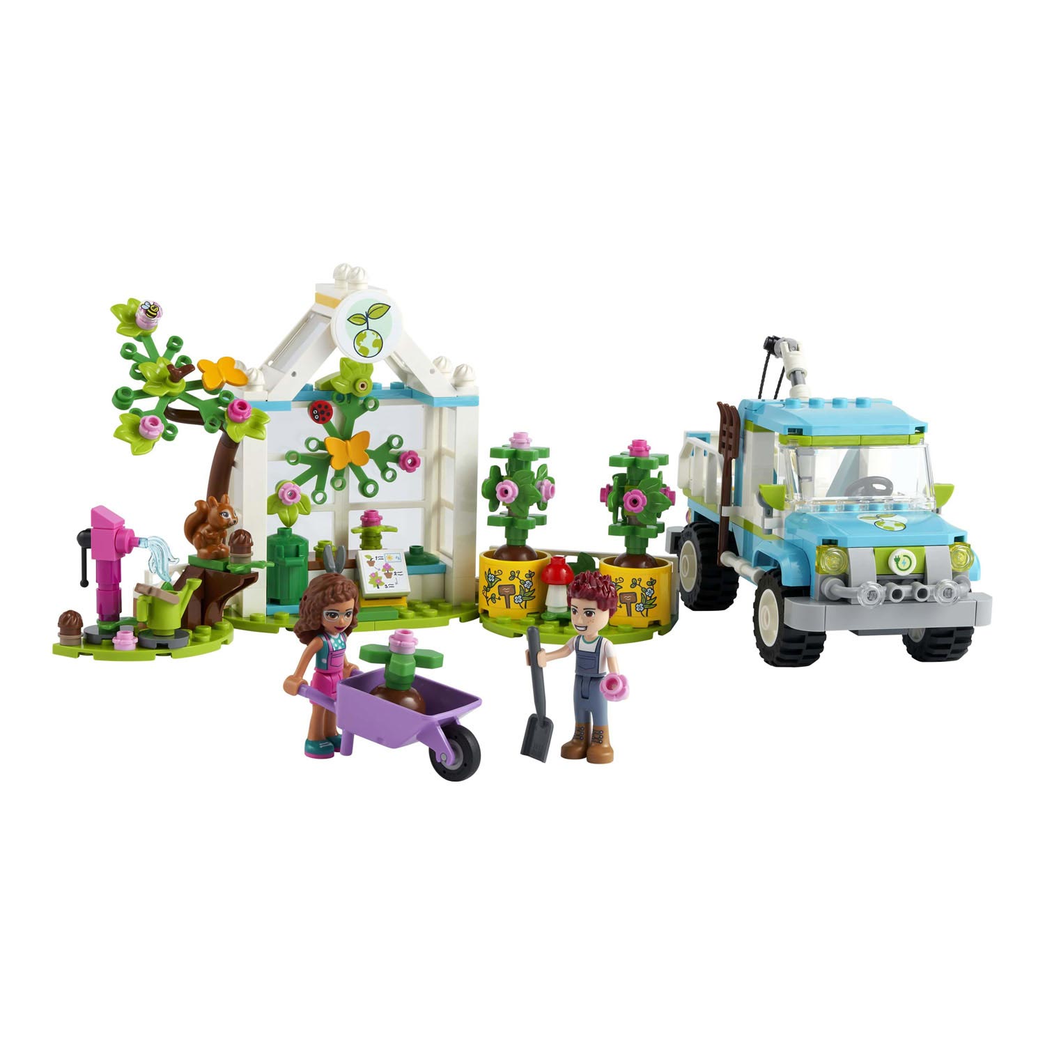 Lego friends - 41707 bomenplantwagen en boomkwekerij