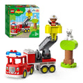 Lego duplo brandweer ladderwagen met boom -10969