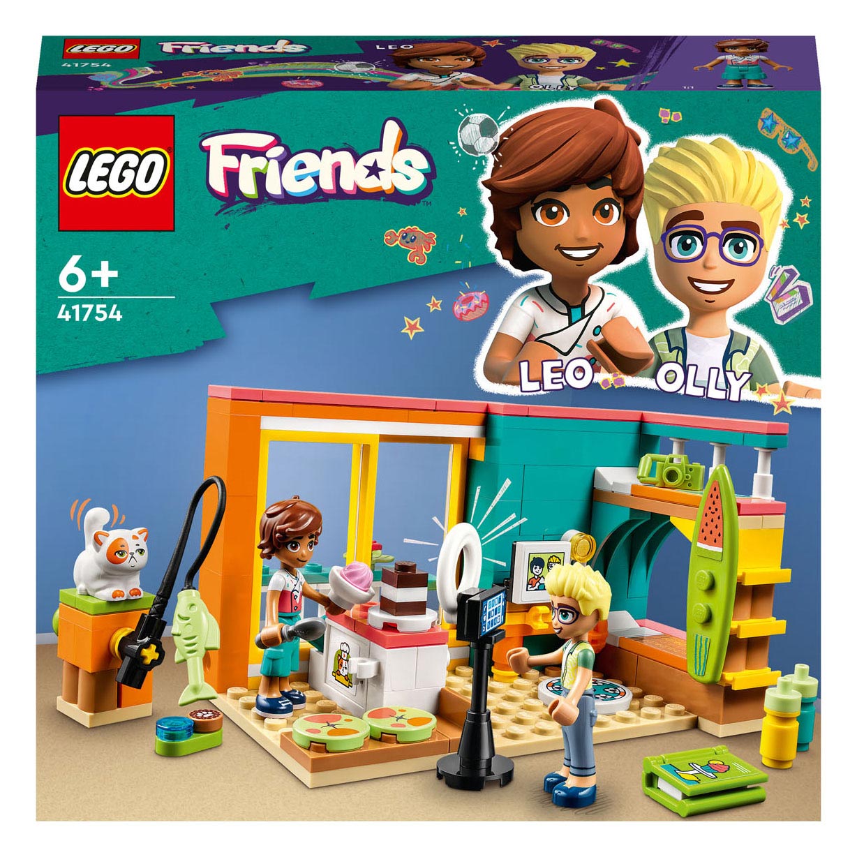 Lego friends - leo’s kamer constructiespeelgoed (41754)