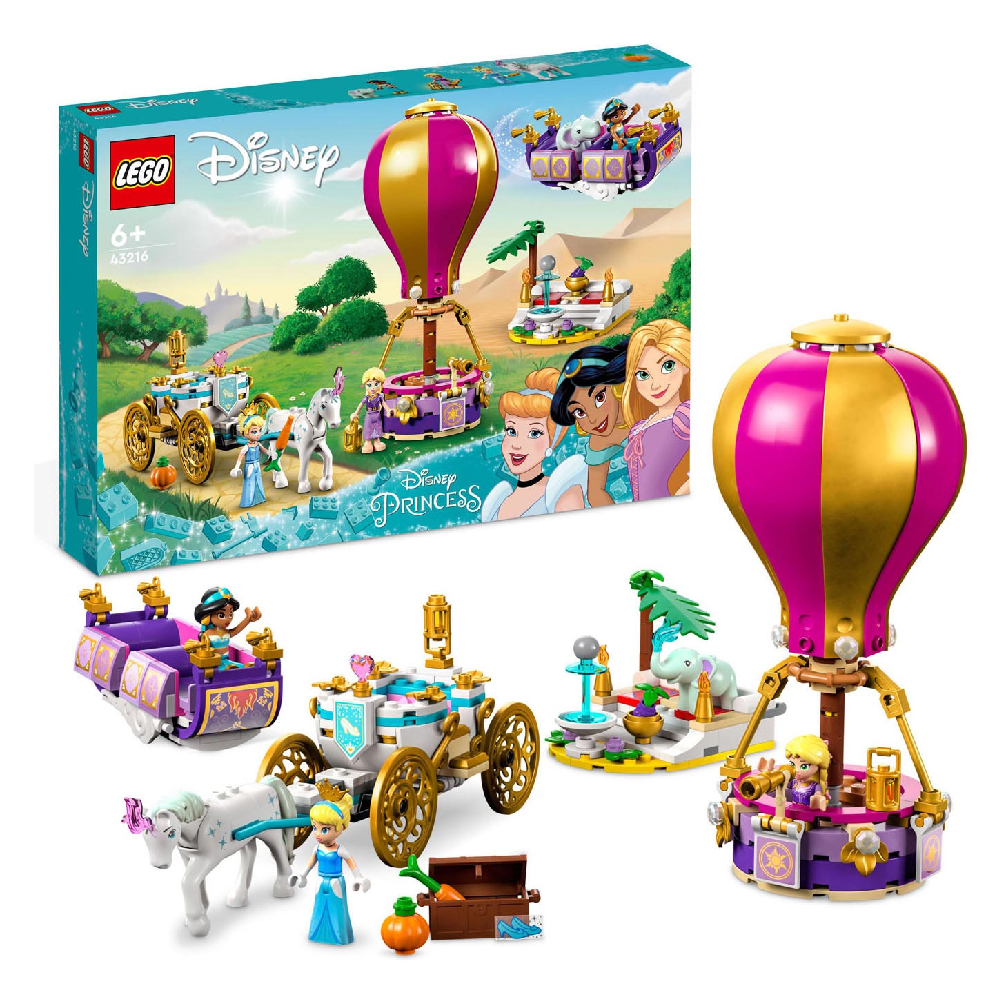Lego disney princess - betoverende reis van prinses constructiespeelgoed (43216)
