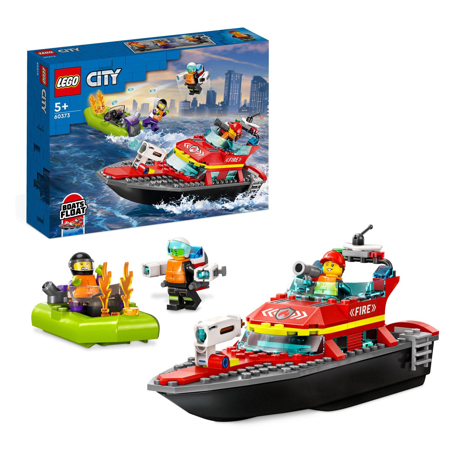 Lego city brandweer reddingsboot 60373