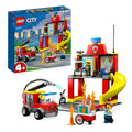 Lego City 60375 Brandweerkazerne en Brandweerwagen